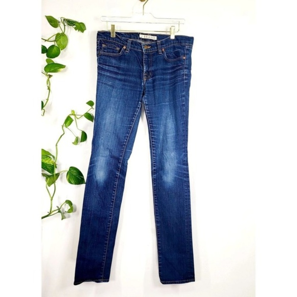 J Brand Jeans‎ Mens 34x35 Blue Skinny Denim Low Rise Stretch Slim Zip Fly USA